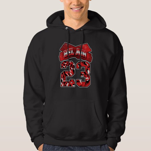 JD 4 Red Thunder Fresh Air Number 23 Red Thunder 4 Hoodie (Vorderseite)