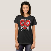 JD 4 Red Thunder Heart Cry Red Thunder 4s Matc T-Shirt (Vorne ganz)