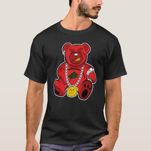 JD 4 Red Thunder Rich Bear Red Thunder 4s Matching T-Shirt (Vorderseite)