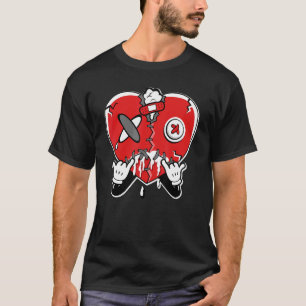 JD 4 Roter Donner Herzweinend Roter Donner 4er Ma T-Shirt