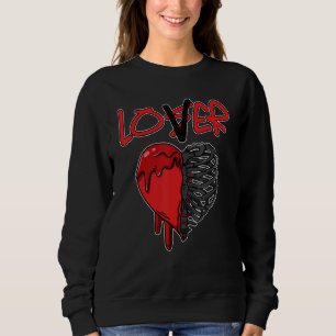 JD 4 Roter Donner Triefendes Herz Roter Donner 4er Sweatshirt