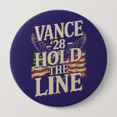 JD Vance 2028 America First Konservativ Button (Vorderseite)