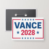 JD Vance 2028 Button (Vorderseite/Rückseite)