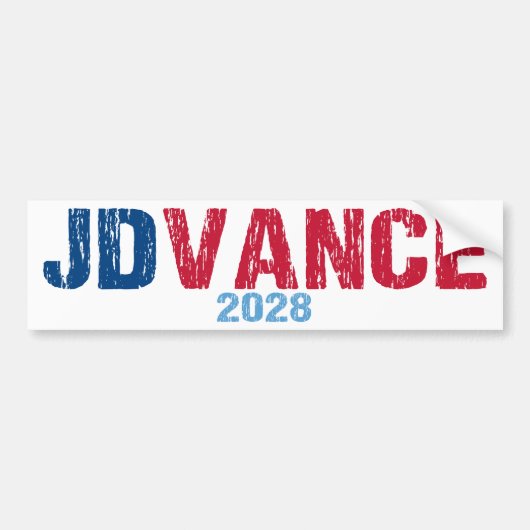 JD Vance 2028 (dis) Autoaufkleber (Vorne)