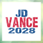 JD Vance 2028 (dis) Fensteraufkleber (Blatt 3)