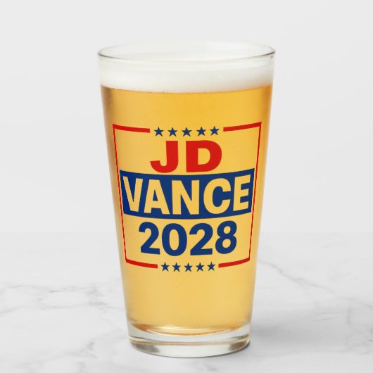 JD Vance 2028 Glas (Vorne (Gefüllt))