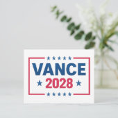 JD Vance 2028 Postkarte (Stehend Vorderseite)