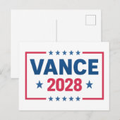 JD Vance 2028 Postkarte (Vorne/Hinten)