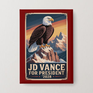 JD Vance 2028 Präsident Amerika zuerst Ohio Button