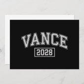 JD Vance 2028 Präsidentschaftswahlkampf Einladung (Vorne/Hinten)