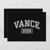 JD Vance 2028 Präsidentschaftswahlkampf Postkarte (Vorne/Hinten)