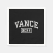 JD Vance 2028 Präsidentschaftswahlkampf Serviette (Vorderseite)