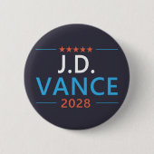 JD Vance 2028 Republican Patriotic Button (Vorderseite)