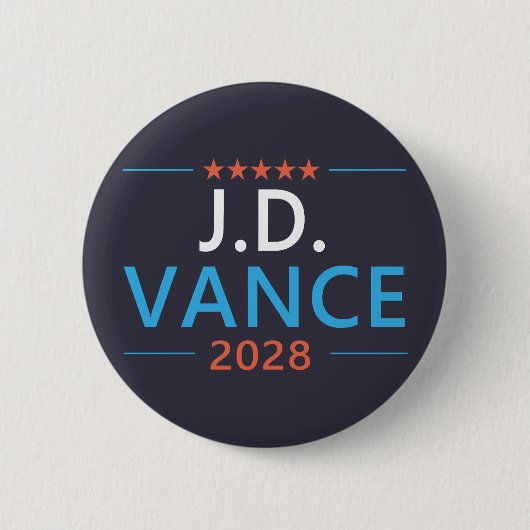 JD Vance 2028 Republican Patriotic Button (Vorderseite)