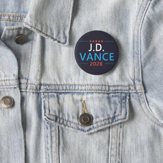 JD Vance 2028 Republican Patriotic Button (Beispiel)