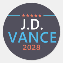 JD Vance 2028 Republican Patriotic Runder Aufkleber