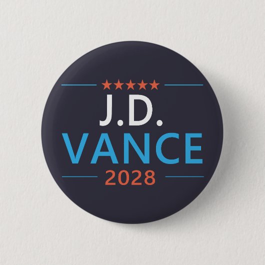 JD Vance 2028 Republikaner Patriotisch Button (Vorderseite)