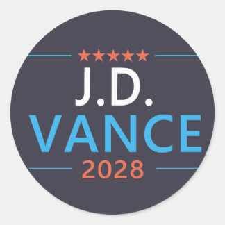 JD Vance 2028 Republikaner Patriotisch Runder Aufkleber