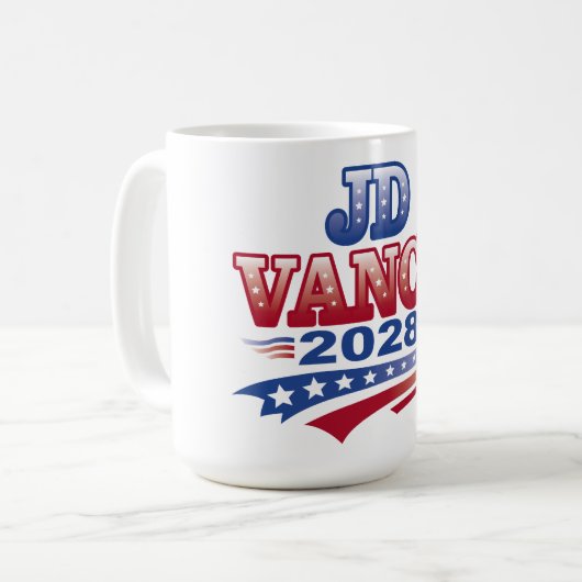 JD Vance 2028 (ssol) Kaffeetasse (Vorderseite Links)