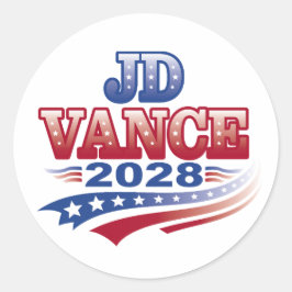 JD Vance 2028 (ssol) Runder Aufkleber