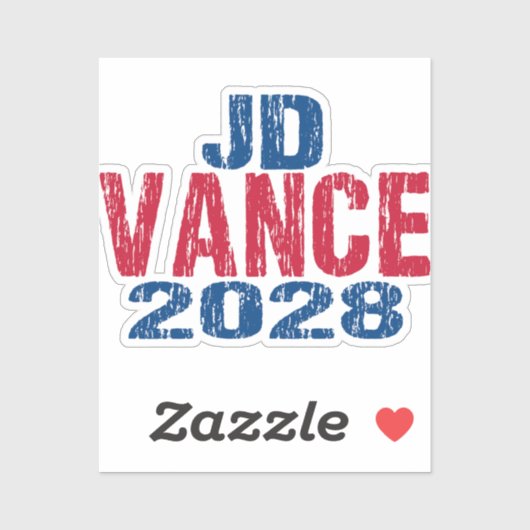 JD Vance 2028 (ungültig) Aufkleber (Blatt)