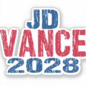JD Vance 2028 (ungültig) Aufkleber (Vorderseite)
