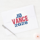 JD Vance 2028 (ungültig) Runder Aufkleber (Umschlag)