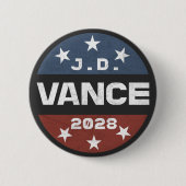 JD Vance 2028 Vance 2028 Retro Election J.D. Vance Button (Vorderseite)