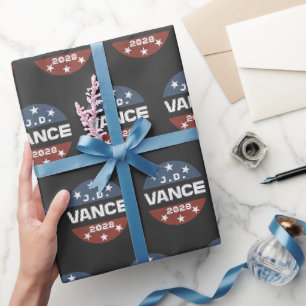 JD Vance 2028 Vance 2028 Retro Election J.D. Vance Geschenkpapier