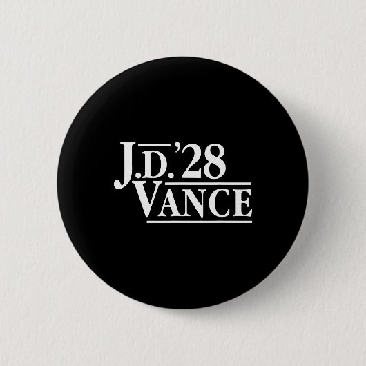 Jd Vance 28 Red Vance 2028 J.d. Präsident Hillbill Button (Vorderseite)