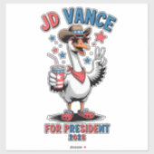 JD Vance für Präsident 2028 Aufkleber (Blatt)