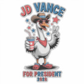JD Vance für Präsident 2028 Aufkleber (Vorderseite)