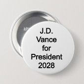 JD Vance für Präsident 2028 Button (Vorne & Hinten)