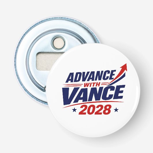 JD Vance für Präsident 2028 Wahl Flaschenöffner (Vorderseite)