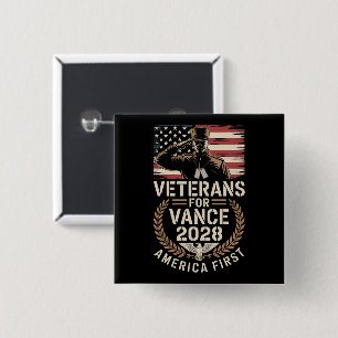 JD VANCE FÜR PRÄSIDENT VETERANEN 2028 Buttons