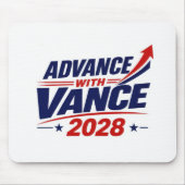 JD Vance Für Präsidentschaftswahl 2028 Mousepad (Vorne)