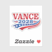 JD Vance Präsident 2028 Aufkleber (Blatt)
