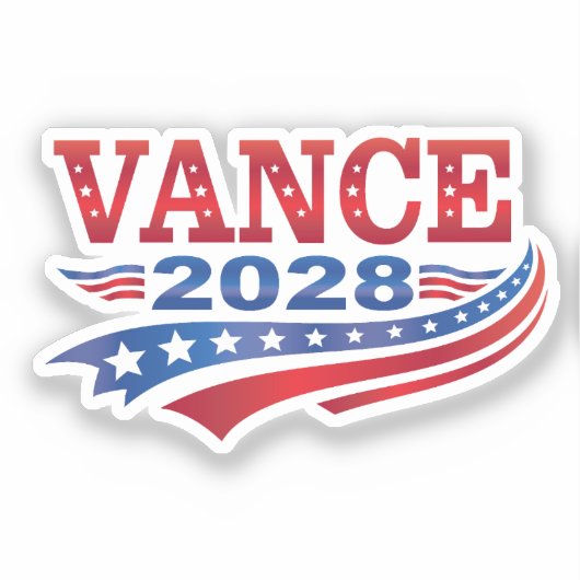 JD Vance Präsident 2028 Aufkleber (Vorderseite)