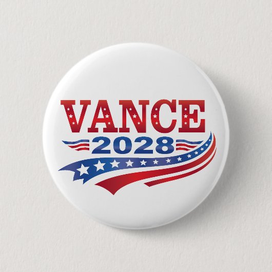 JD Vance Präsident 2028 Button (Vorderseite)