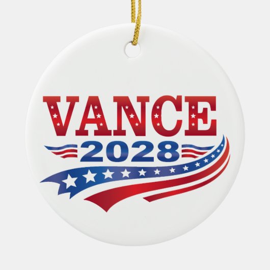 JD Vance Präsident 2028 Keramik Ornament (Vorne)