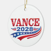 JD Vance Präsident 2028 Keramik Ornament (Links)