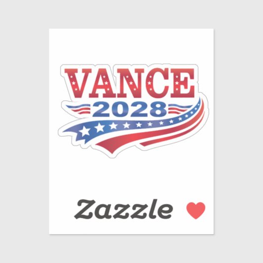 JD Vance President 2028 Aufkleber (Blatt)