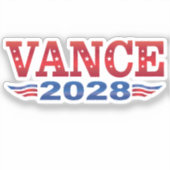 JD Vance President 2028 (bs) Aufkleber (Vorderseite)