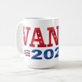 JD Vance President 2028 (bs) Kaffeetasse (Vorderseite Links)