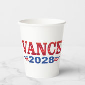JD Vance President 2028 (bs) Pappbecher (Vorderseite)