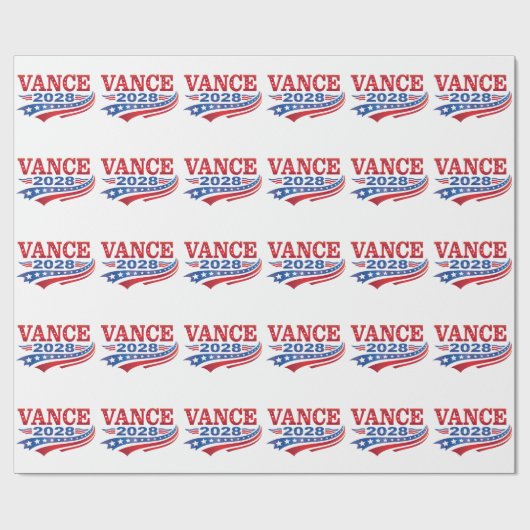 JD Vance President 2028 Geschenkpapier (Flach)