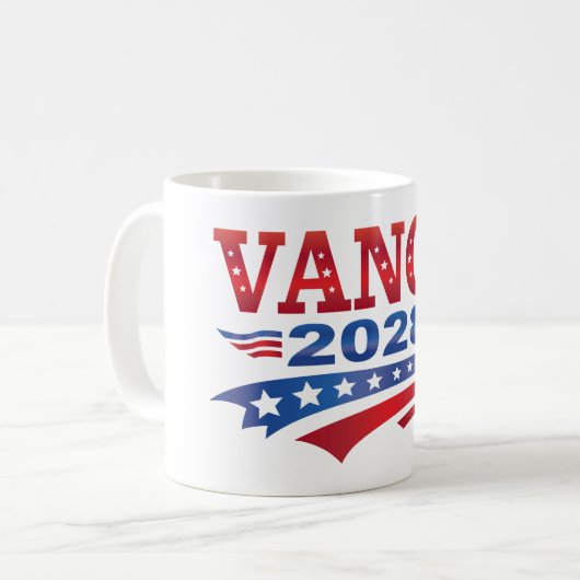 JD Vance President 2028 Kaffeetasse (Vorderseite Links)