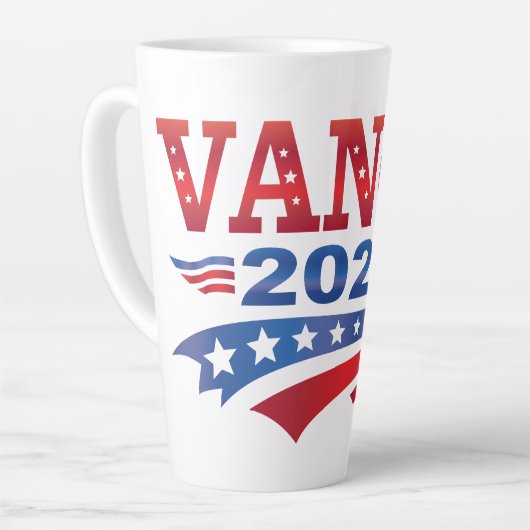 JD Vance President 2028 Milchtasse (Linke Ecke)