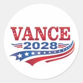 JD Vance President 2028 Runder Aufkleber
