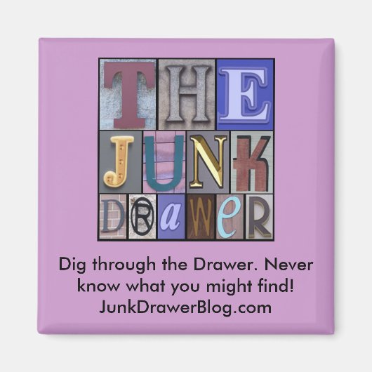 JDLogo, Dig durch die Schublade. Weiß nie, was... Magnet (Vorne)